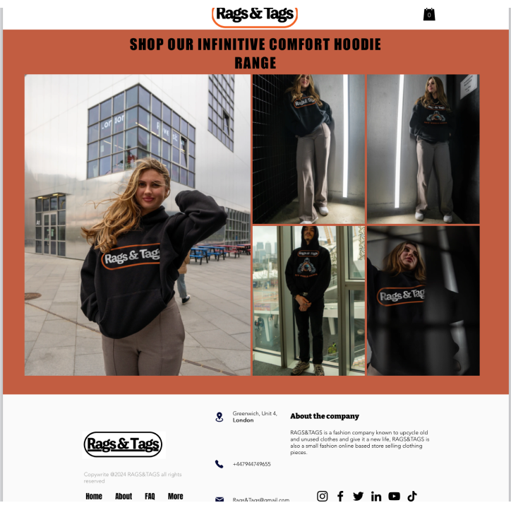 RAGS AND Tags collection page