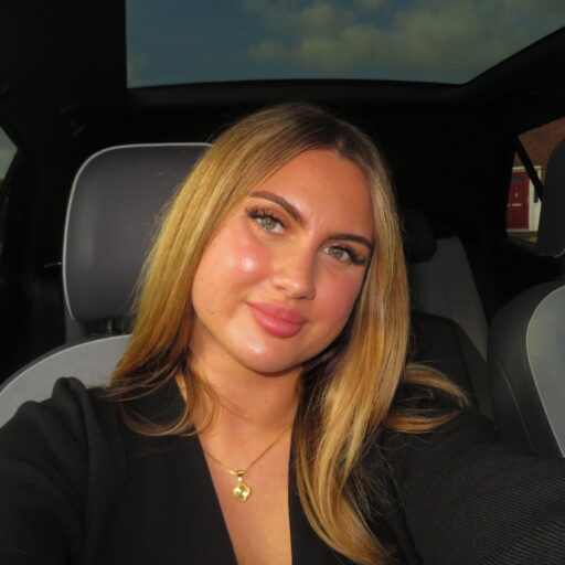 Headshot, Black top and woman smiling