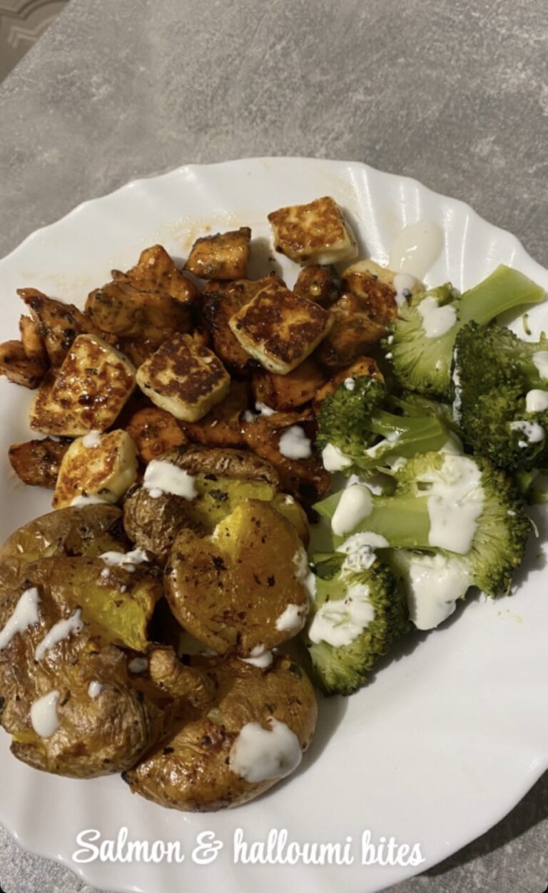 Salmon & Halloumi Bites