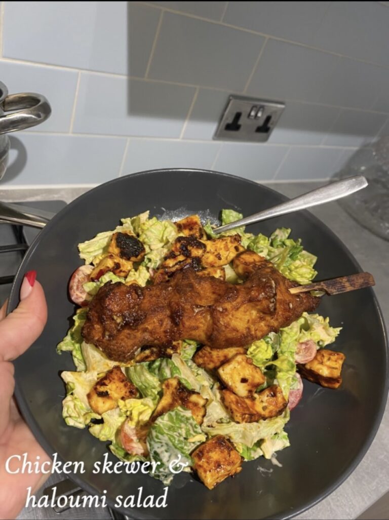 Haloumi & Skewer Salad
